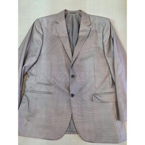 Steve Harvey Collection Samson 40R Gray Glen Plaid 2 Button Men's Blazer Jacket